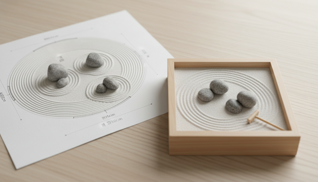 Design Development of zen garden